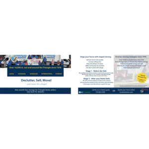 Postcard Design by MeganAnn17 for Truckin' Movers | Design #22909572