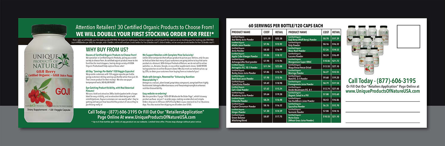 Postcard Design by Deziners Zone for UPON INC | Design #22879858