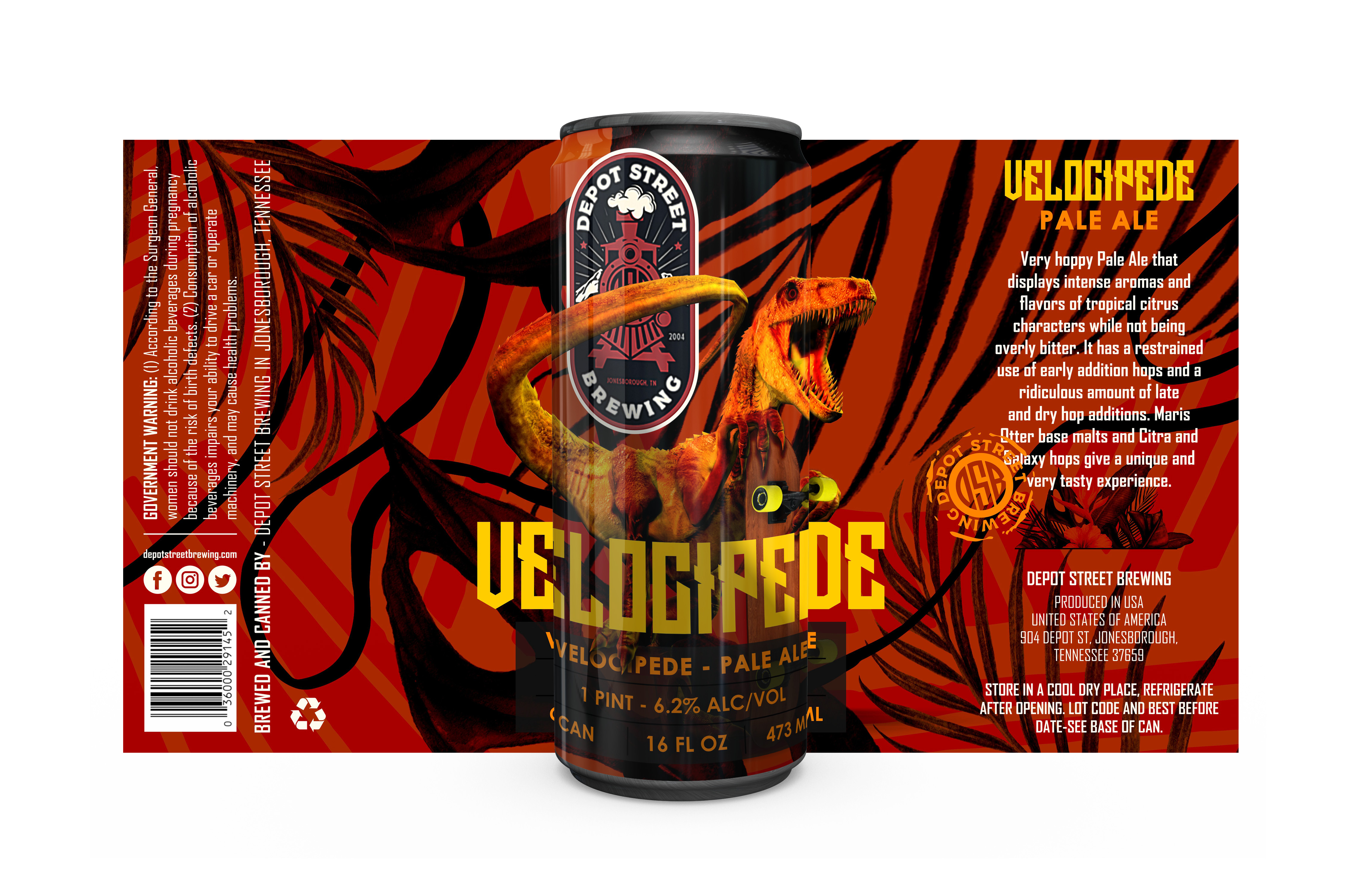 Label Design by Shené La Grange for Depot Street Brewing | Design #22917036