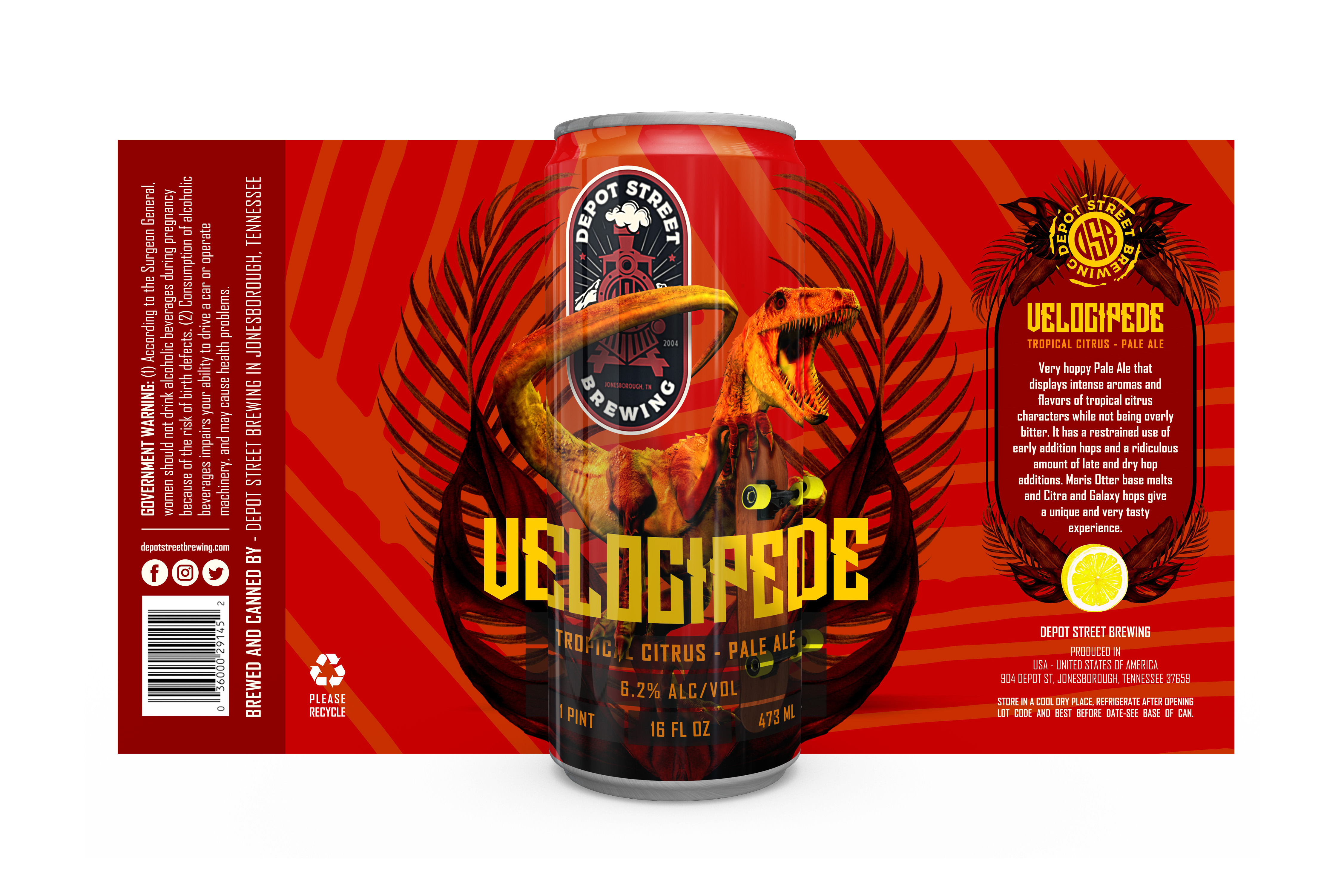 Label Design by Shené La Grange for Depot Street Brewing | Design #22930986