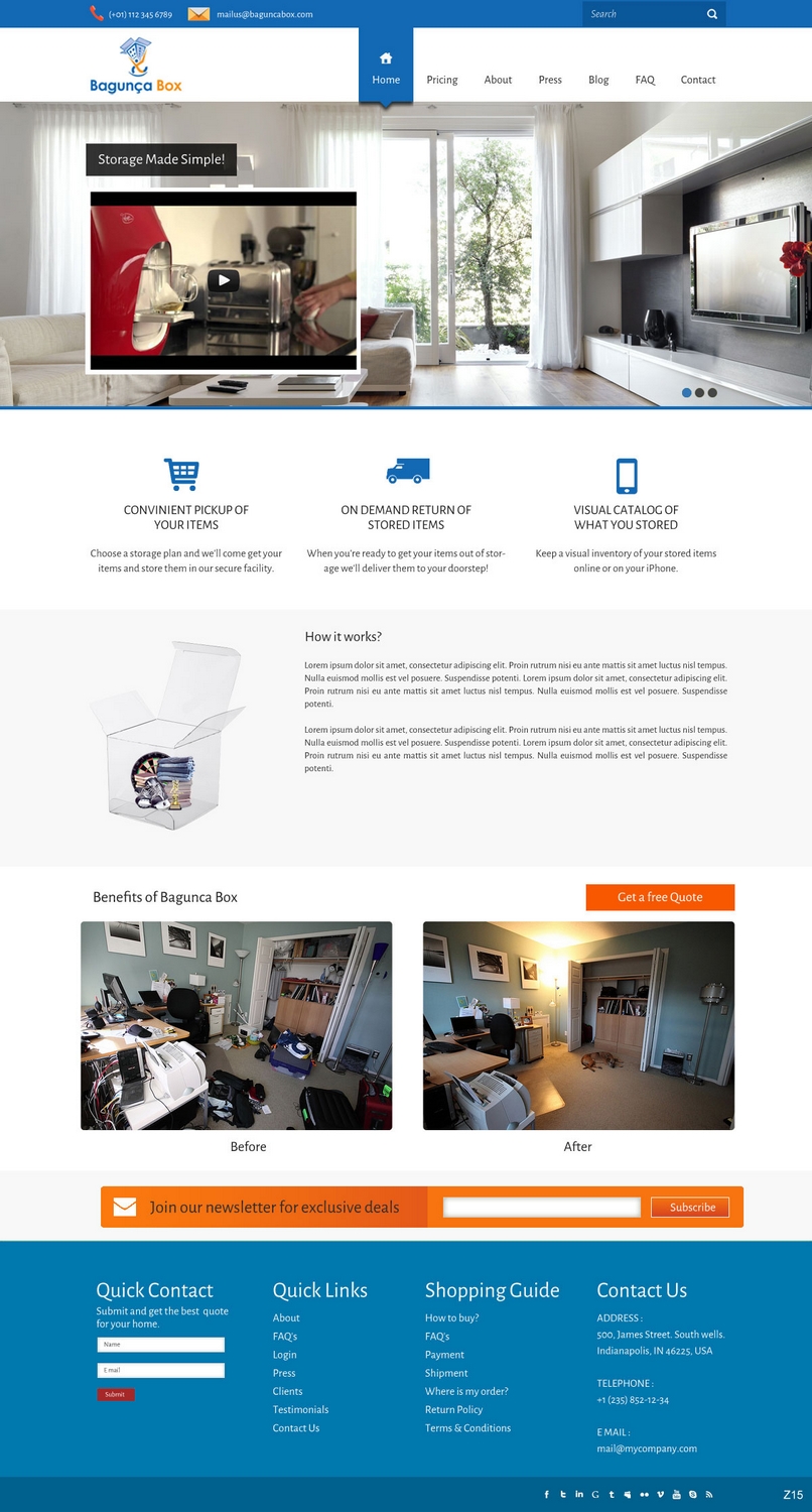 Web Design by pb for this project | Design #3014479