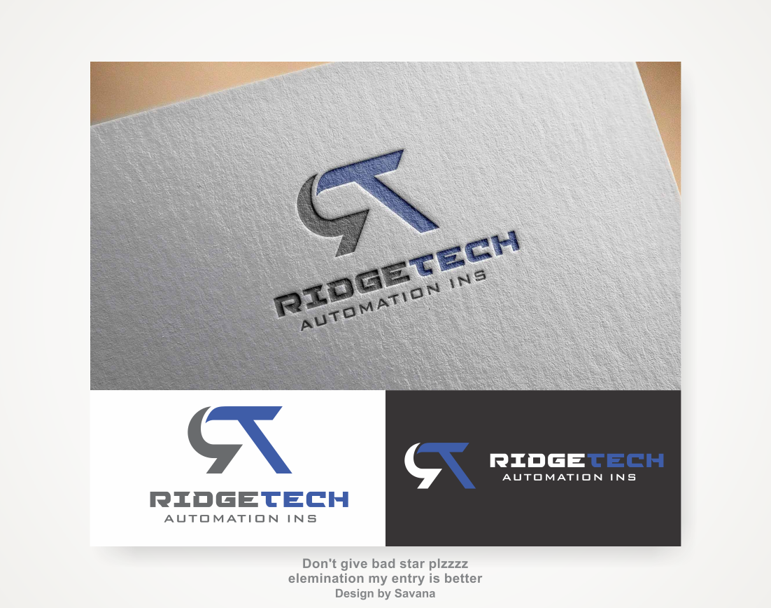 Logo Design by Savana for re: Ridgetech Automation | Design #22892436