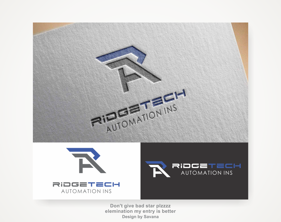 Logo Design by Savana for re: Ridgetech Automation | Design #22892438