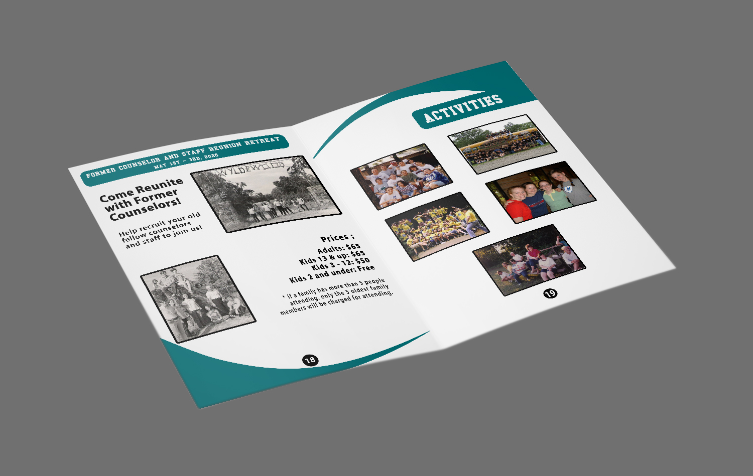 Diseño de Newsletter por TGDesigns para Camp Wyldewood | Diseño #22979450