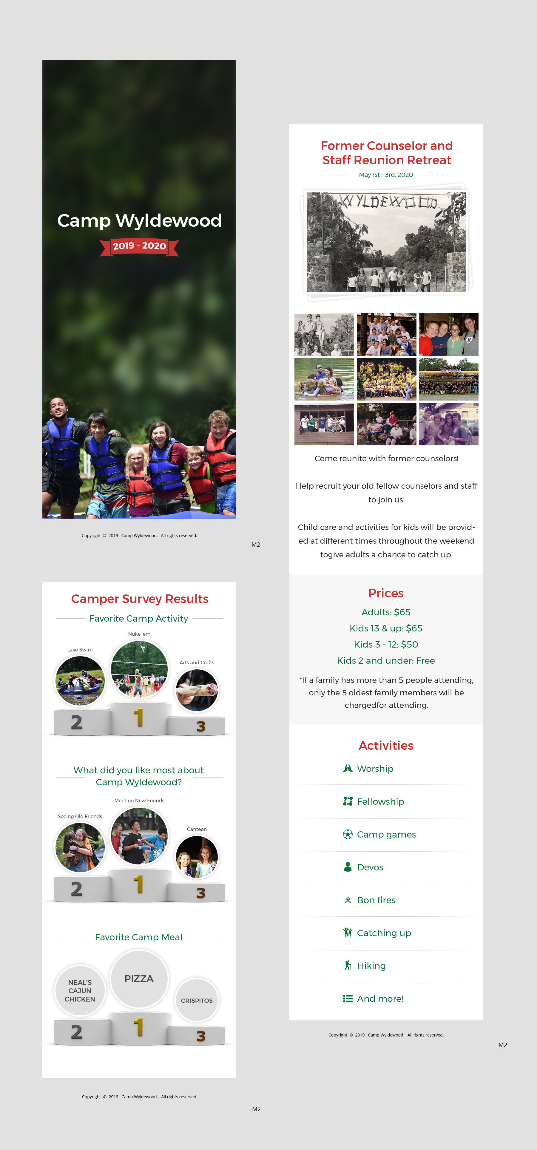 Newsletter Design by pb for Camp Wyldewood | Design #22896467