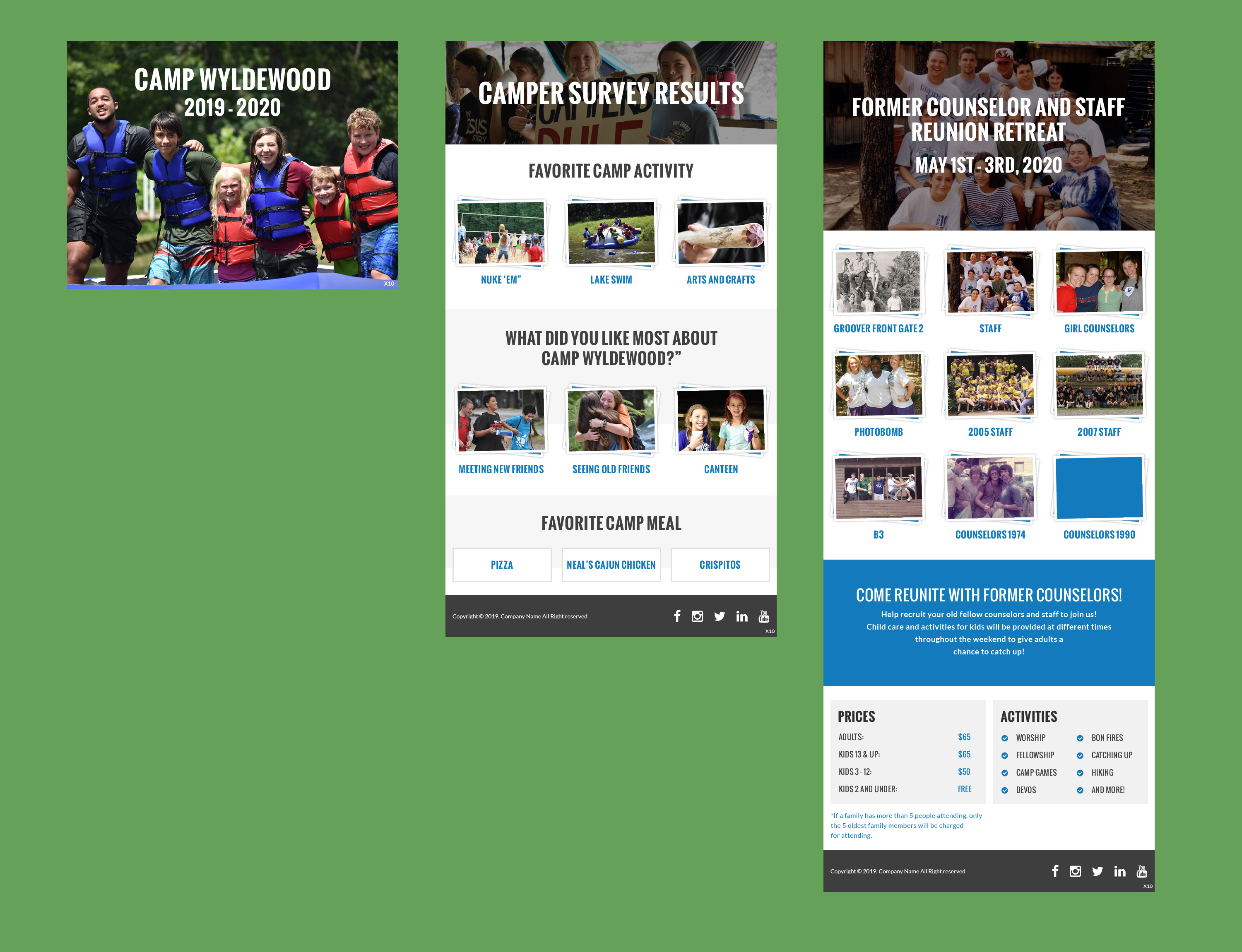 Newsletter Design by pb for Camp Wyldewood | Design #22896468