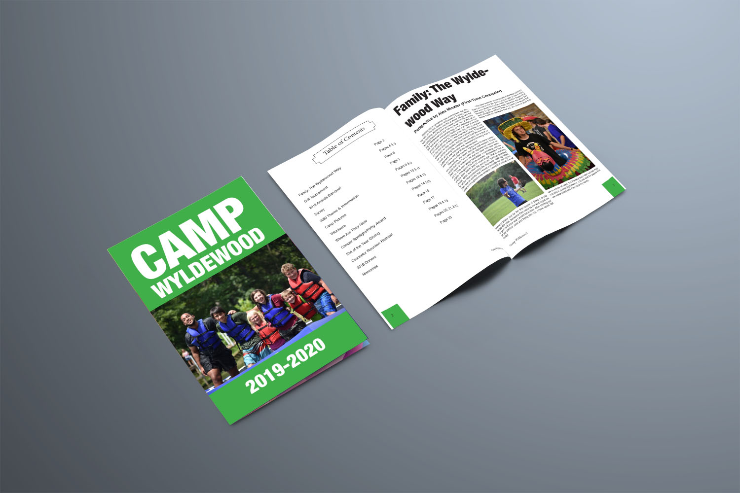 Newsletter Design by wolfwud for Camp Wyldewood | Design #22900403