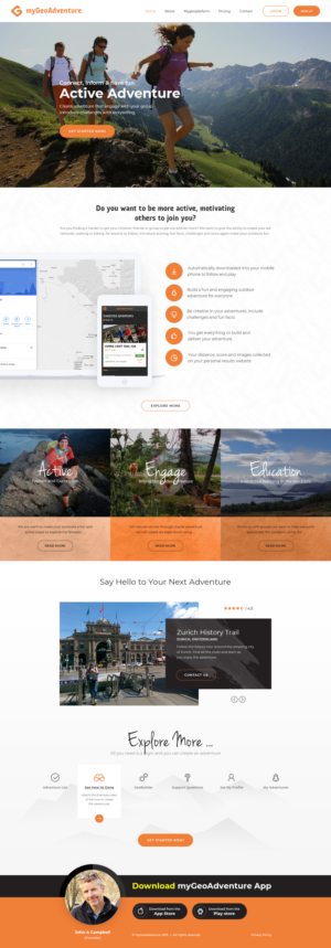 Website design for GeoActive - introducing new product set and theme  | Web Design par Ved Web Services
