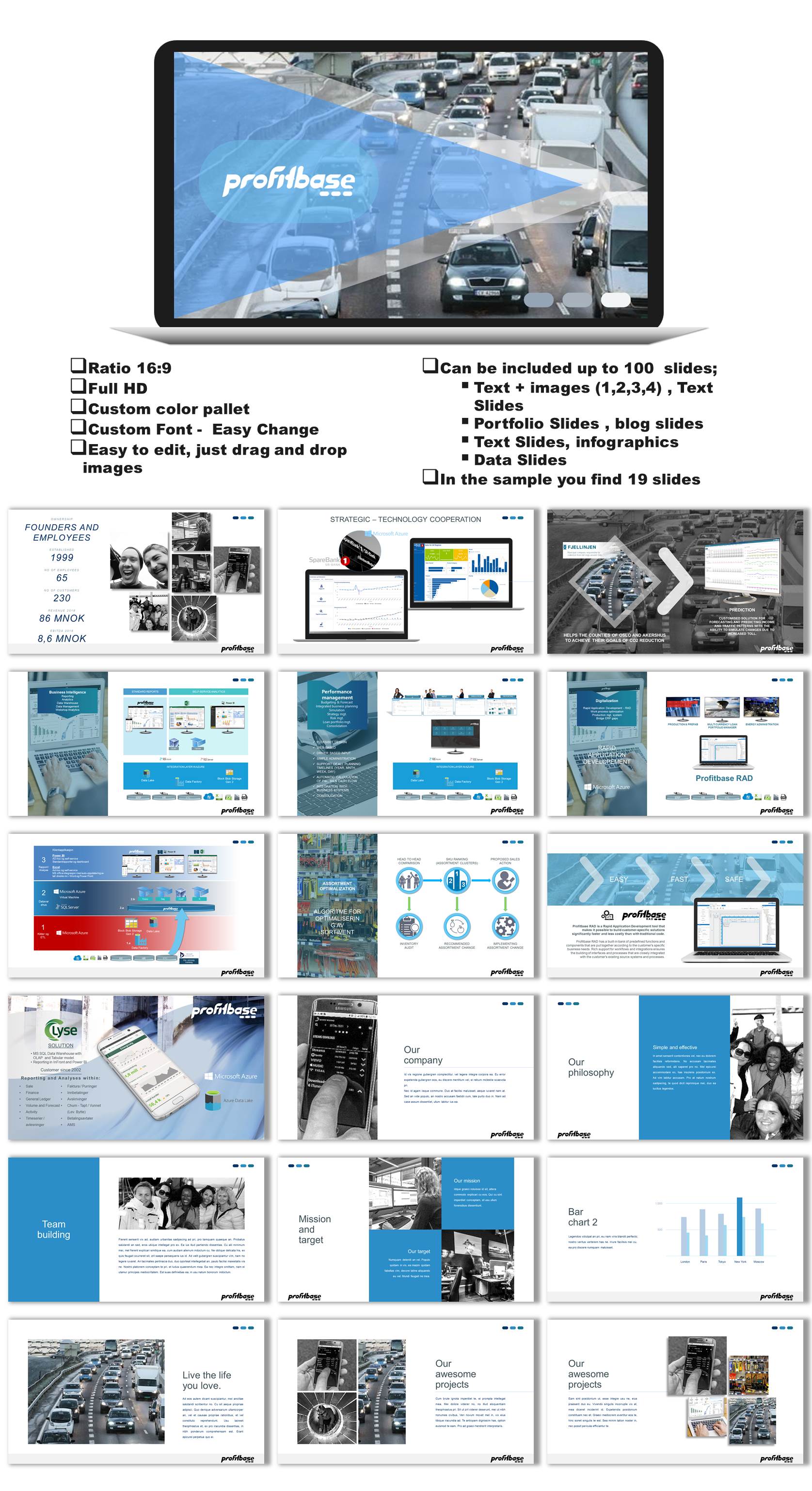 PowerPoint Design by joseborgesbarboza 2 for Profitbase | Design #22914461