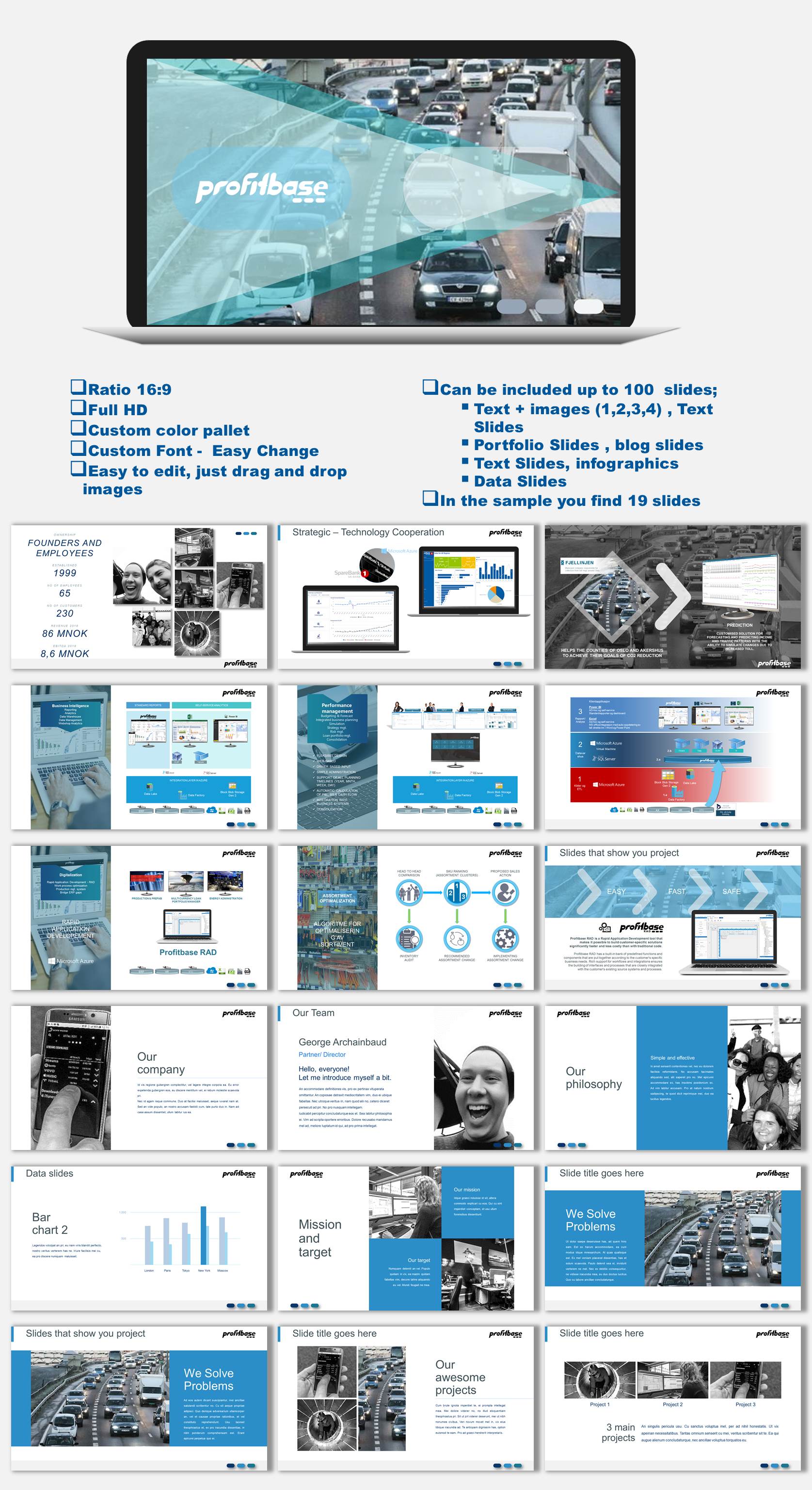 PowerPoint Design by joseborgesbarboza 2 for Profitbase | Design #22915073