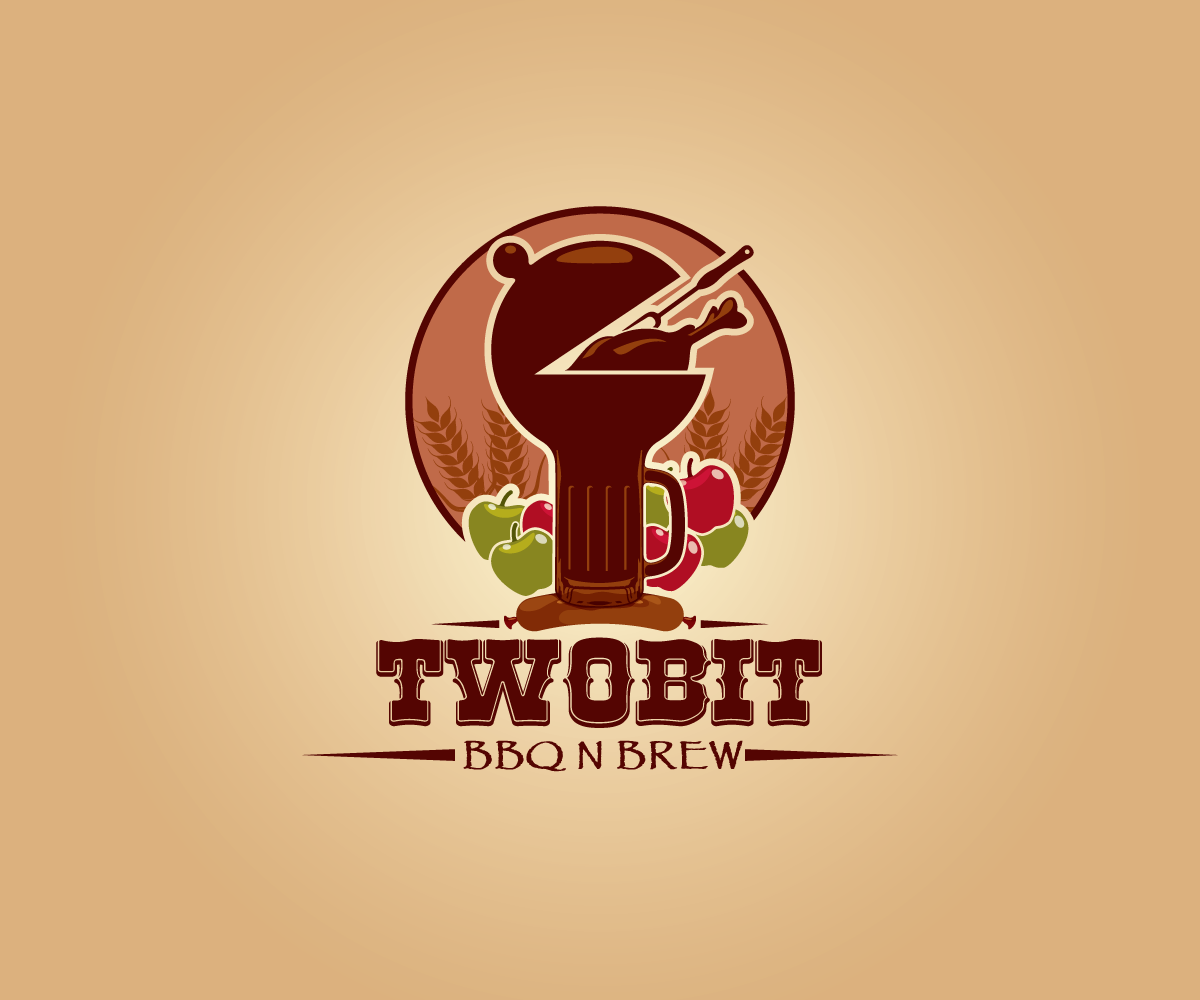 Logo Design by Neil for Two Bit BBQ n' Brew | Design #3006878
