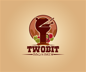 Logo Design by Neil for Two Bit BBQ n' Brew | Design: #3006878