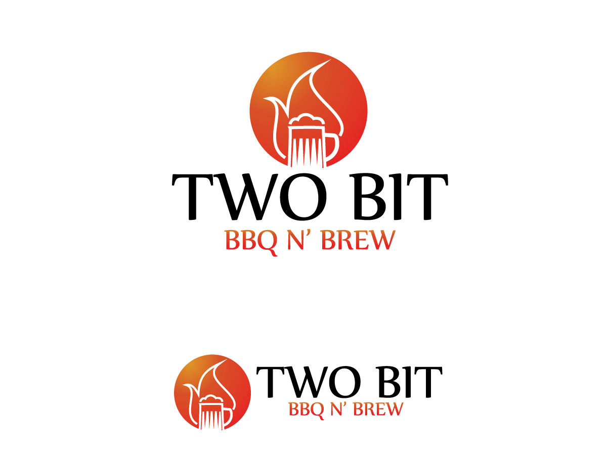 Logo-Design von Bullfeathers für Two Bit BBQ n' Brew | Design #2979016