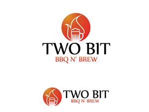 Logo Design by Bullfeathers for Two Bit BBQ n' Brew | Design: #2979016