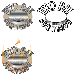 Logo Design by theREALgone84 for Two Bit BBQ n' Brew | Design: #2977571