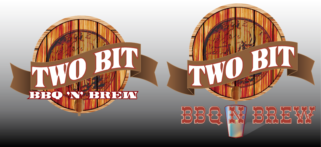 Logo Design by theREALgone84 for Two Bit BBQ n' Brew | Design #2997127