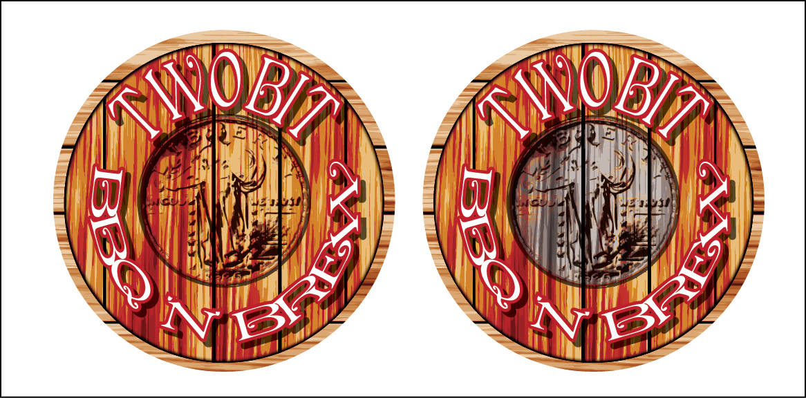 Logo Design by theREALgone84 for Two Bit BBQ n' Brew | Design #2998634