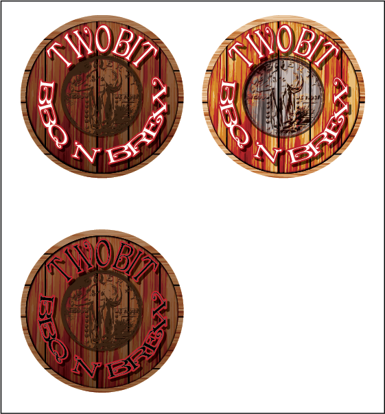 Logo Design by theREALgone84 for Two Bit BBQ n' Brew | Design #3008261