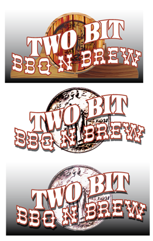 Logo Design by theREALgone84 for Two Bit BBQ n' Brew | Design: #3008557