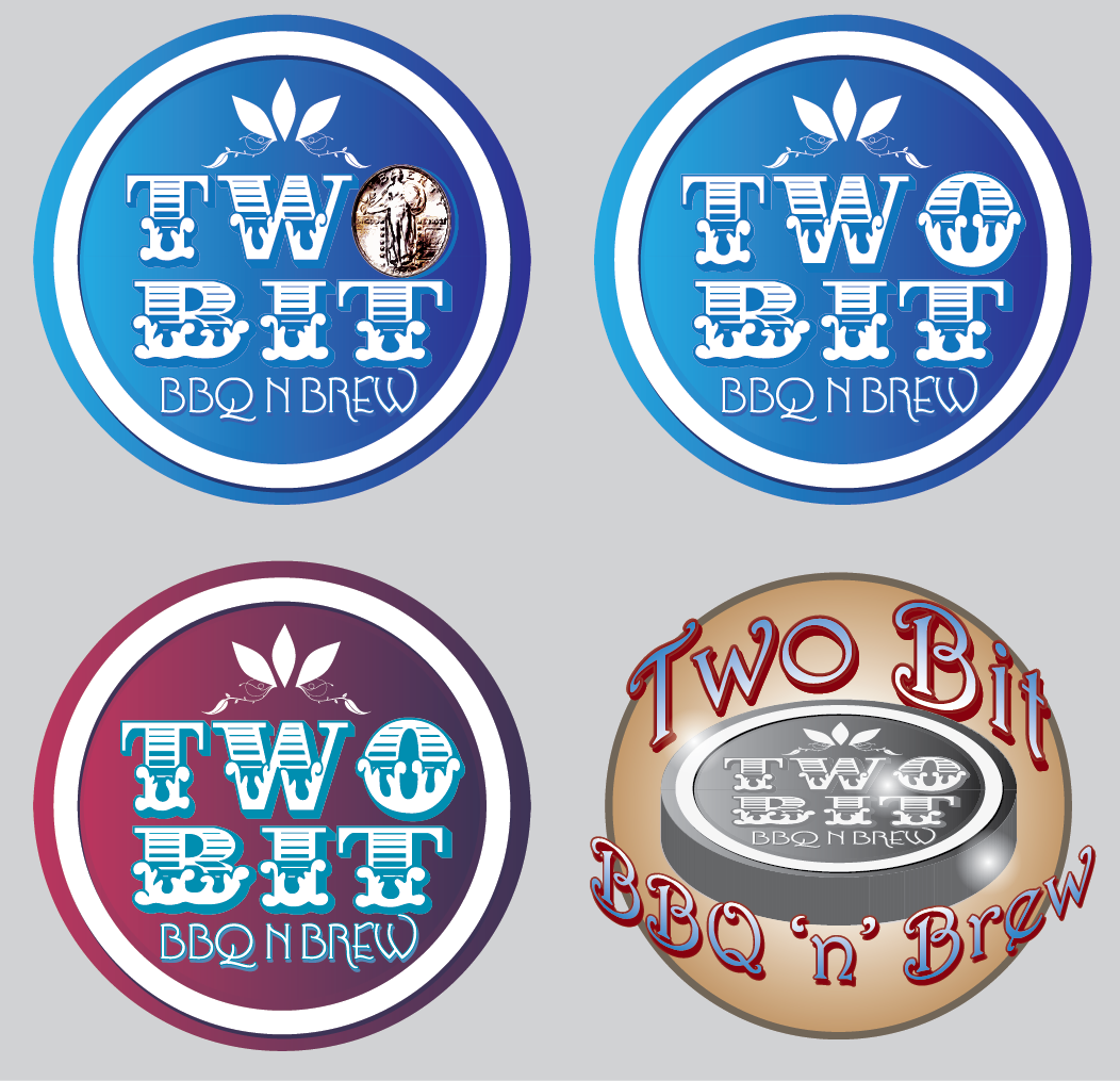 Logo Design by theREALgone84 for Two Bit BBQ n' Brew | Design #3020020