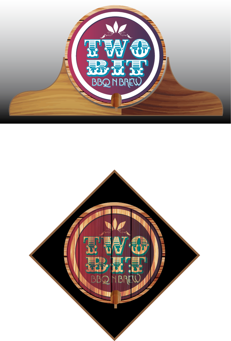 Logo Design by theREALgone84 for Two Bit BBQ n' Brew | Design #3020287