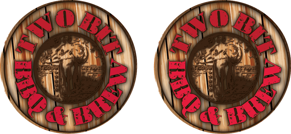 Logo Design by theREALgone84 for Two Bit BBQ n' Brew | Design #3021534