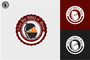 Logo Design by Designo Art for Two Bit BBQ n' Brew | Design: #3009457