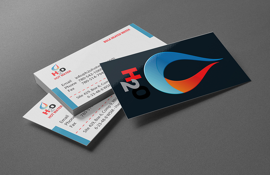 Diseño de Tarjeta de Presentación por PauloF para H2O HOT WATER | Diseño #2988236