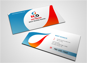 Business Card Design by Eggo May P for H2O HOT WATER | Design: #3045742