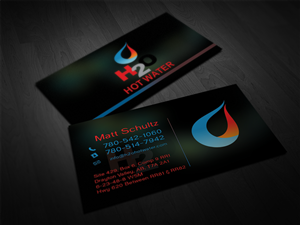 Business Card Design by subre for H2O HOT WATER | Design #3013624