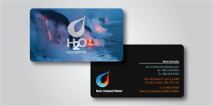 Business Card Design by JXVODESIGN for H2O HOT WATER | Design #2984700