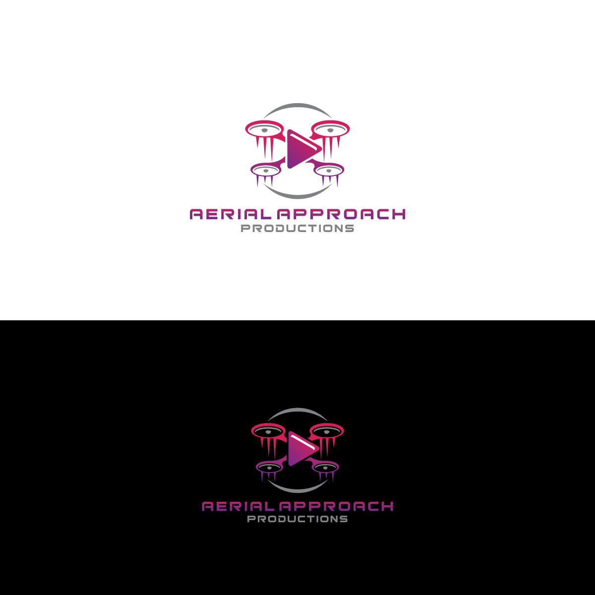 Logo Design by Graphic Bricks for Aerial Approach Productions LLC | Design #22895108