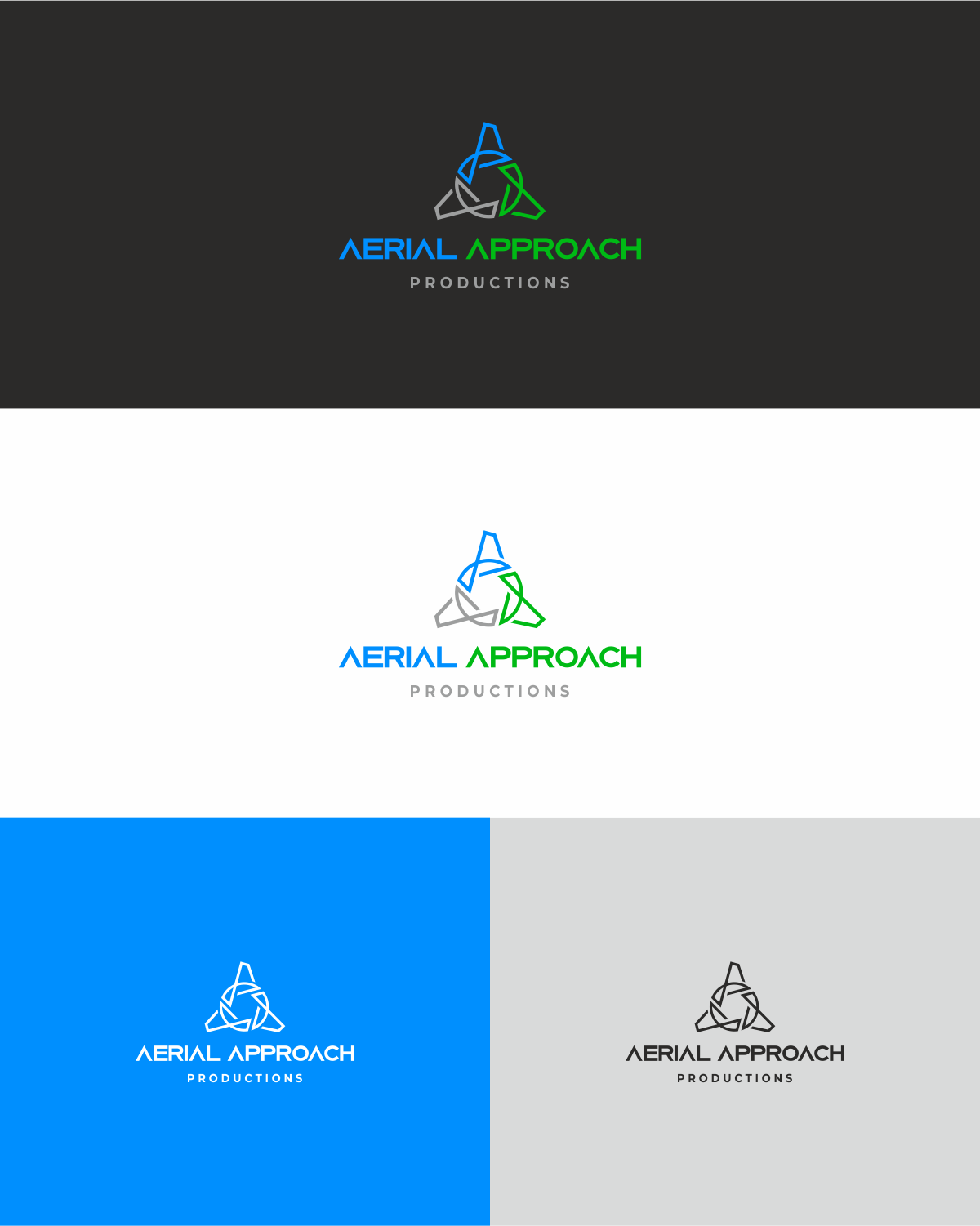 Logo Design by chameerakasundb for Aerial Approach Productions LLC | Design #22902729