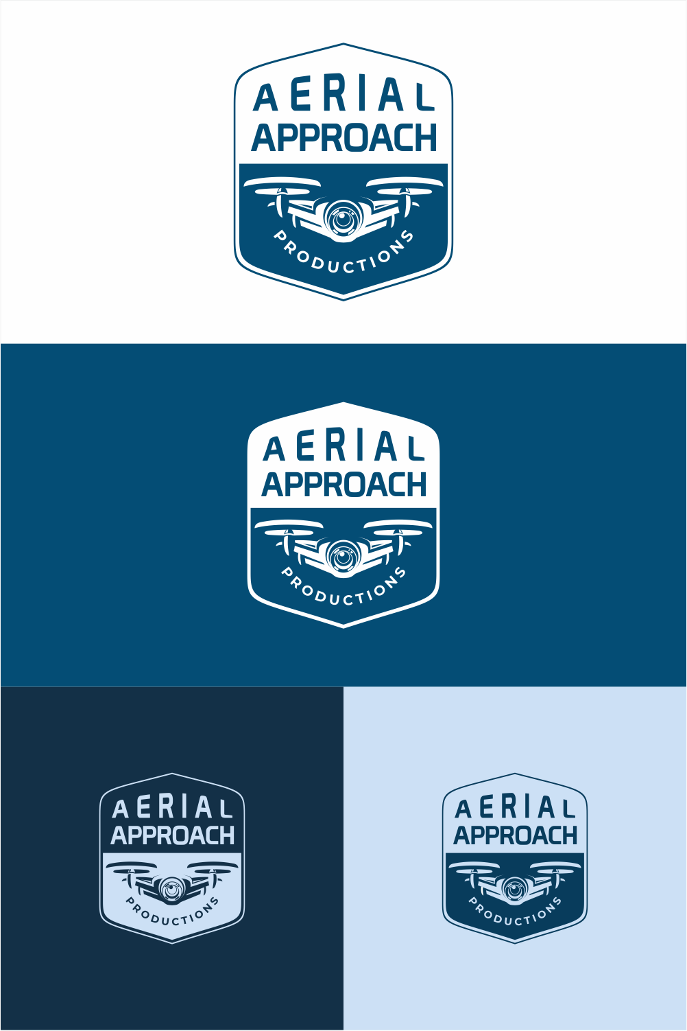 Logo Design by chameerakasundb for Aerial Approach Productions LLC | Design #22907453