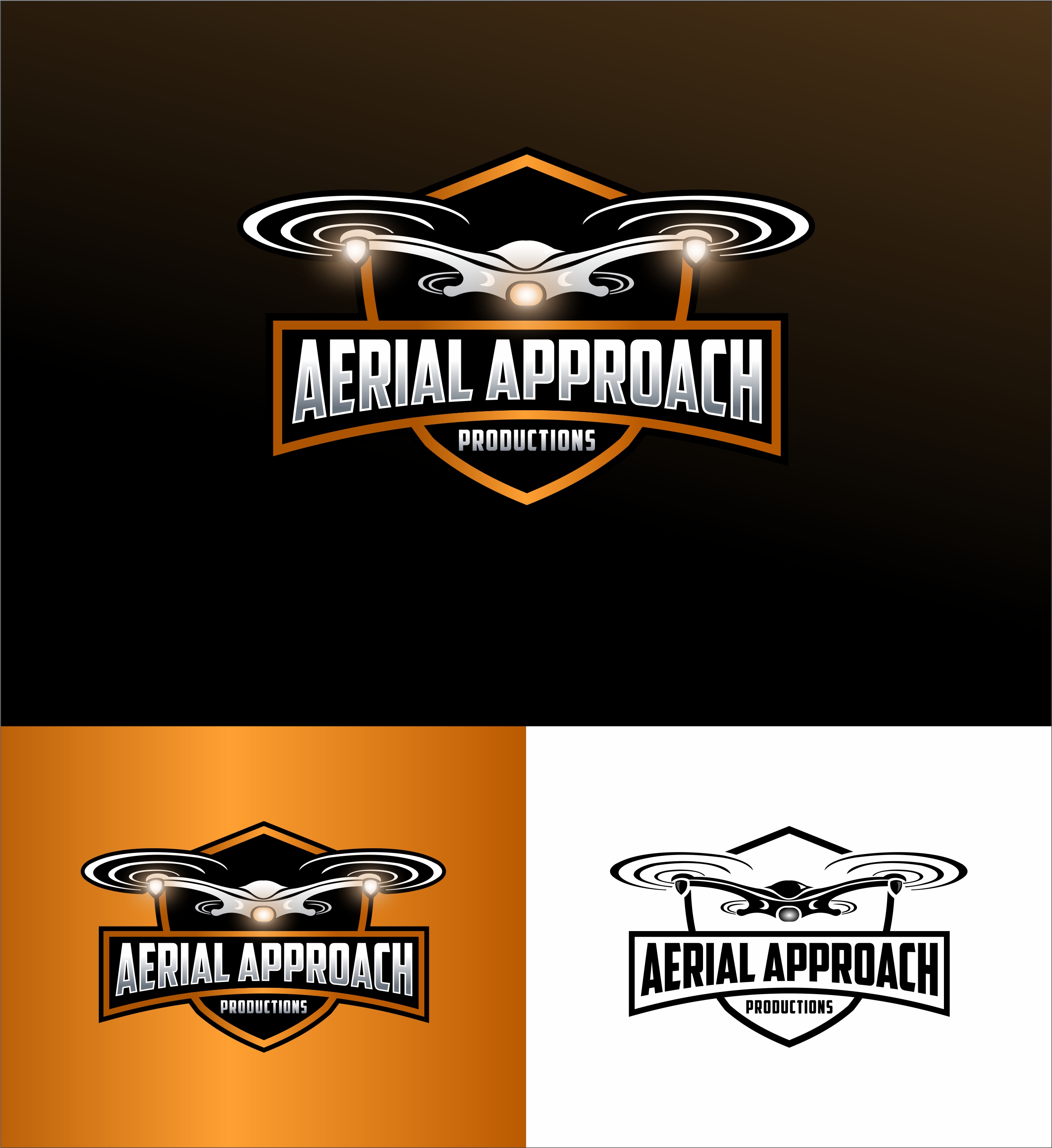 Diseño de Logo por mateus_jordann para Aerial Approach Productions LLC | Diseño #22968062