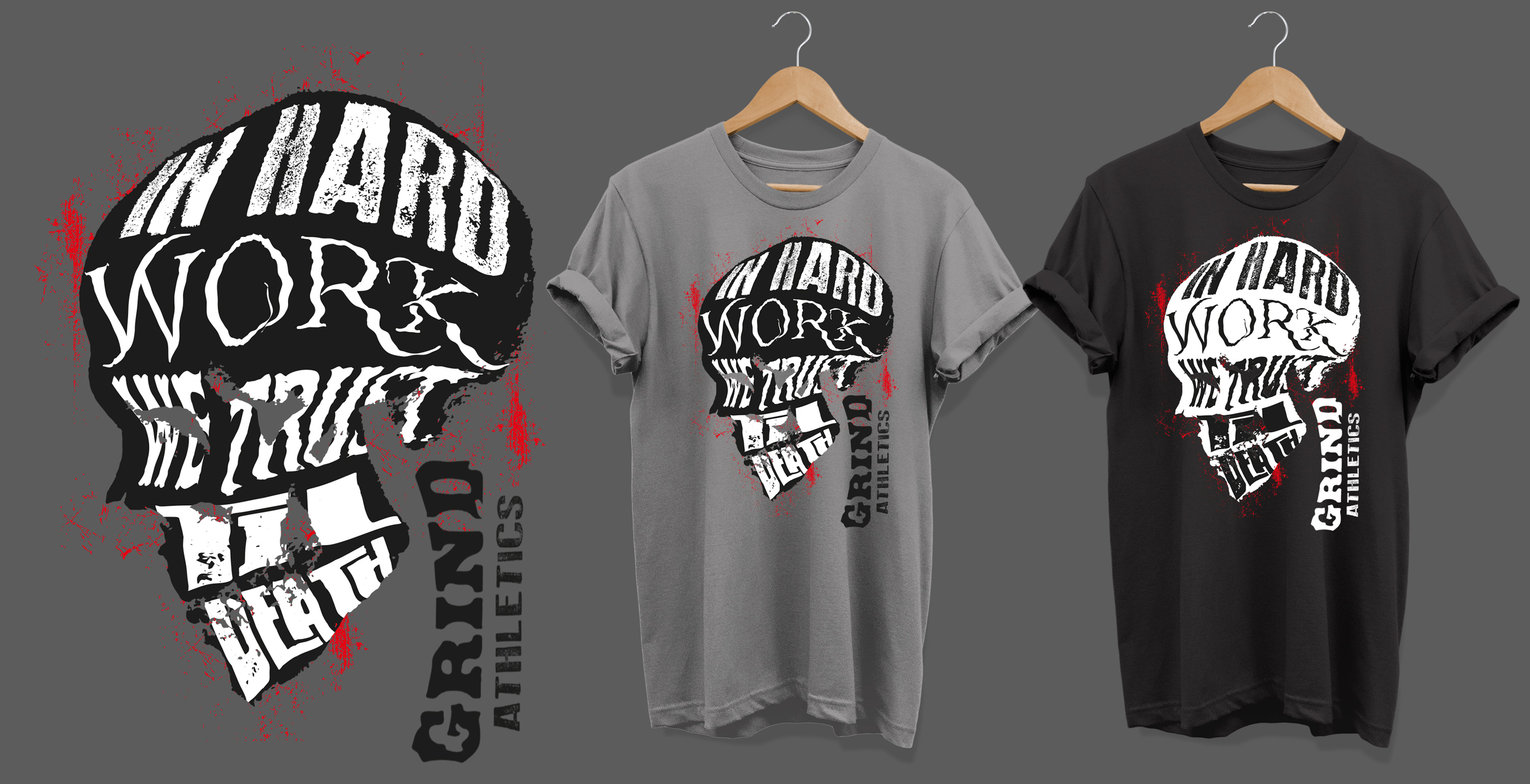 T-shirt Design by Al Pech for Grind Athletics LLC | Design #22910764