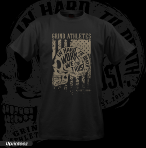 Grunge Skull face with word shape | T-Shirt-Design von Uprinteez