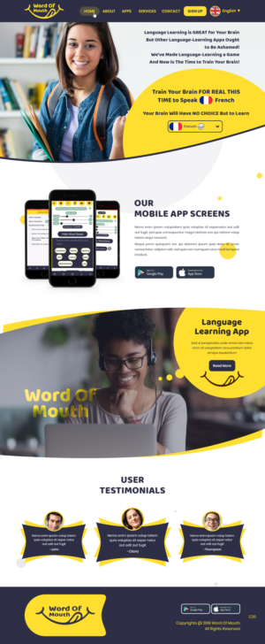 Web Design by pb for Alan Smith | Design: #22915020