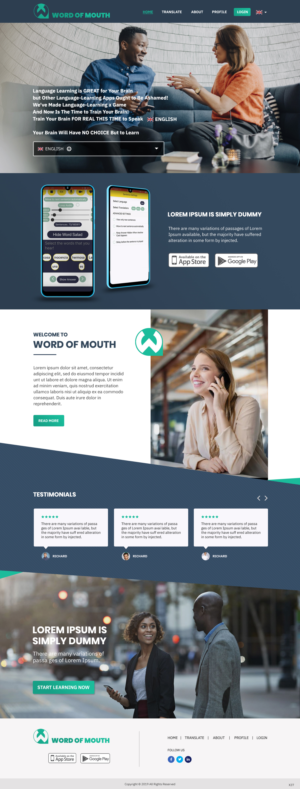 Web Design by pb for Alan Smith | Design: #22922857