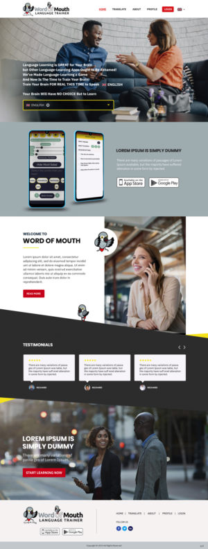 Web Design by pb for Alan Smith | Design: #22992718