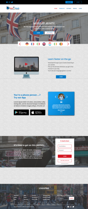 Diseño Web por AmbitiousDesigner1412 para Alan Smith | Diseño #22981628