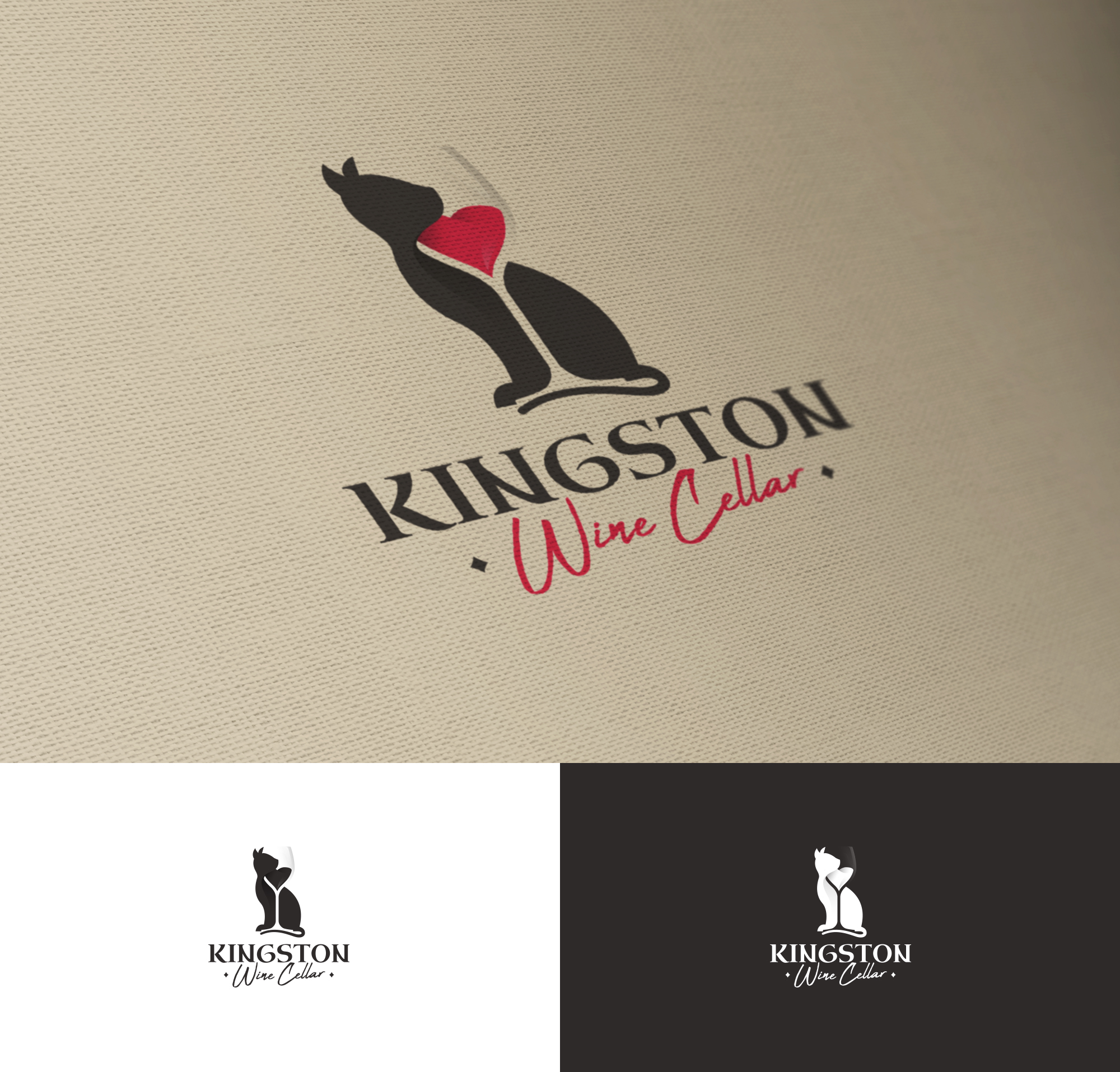 Logo Design by JudynGraff for Kingston Wine Cellar | Design #22955068
