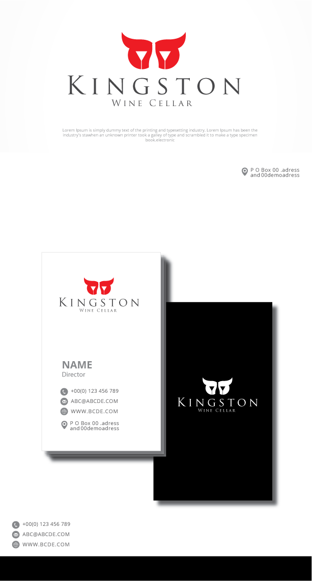 Logo Design by graphicevolution for Kingston Wine Cellar | Design #22896315