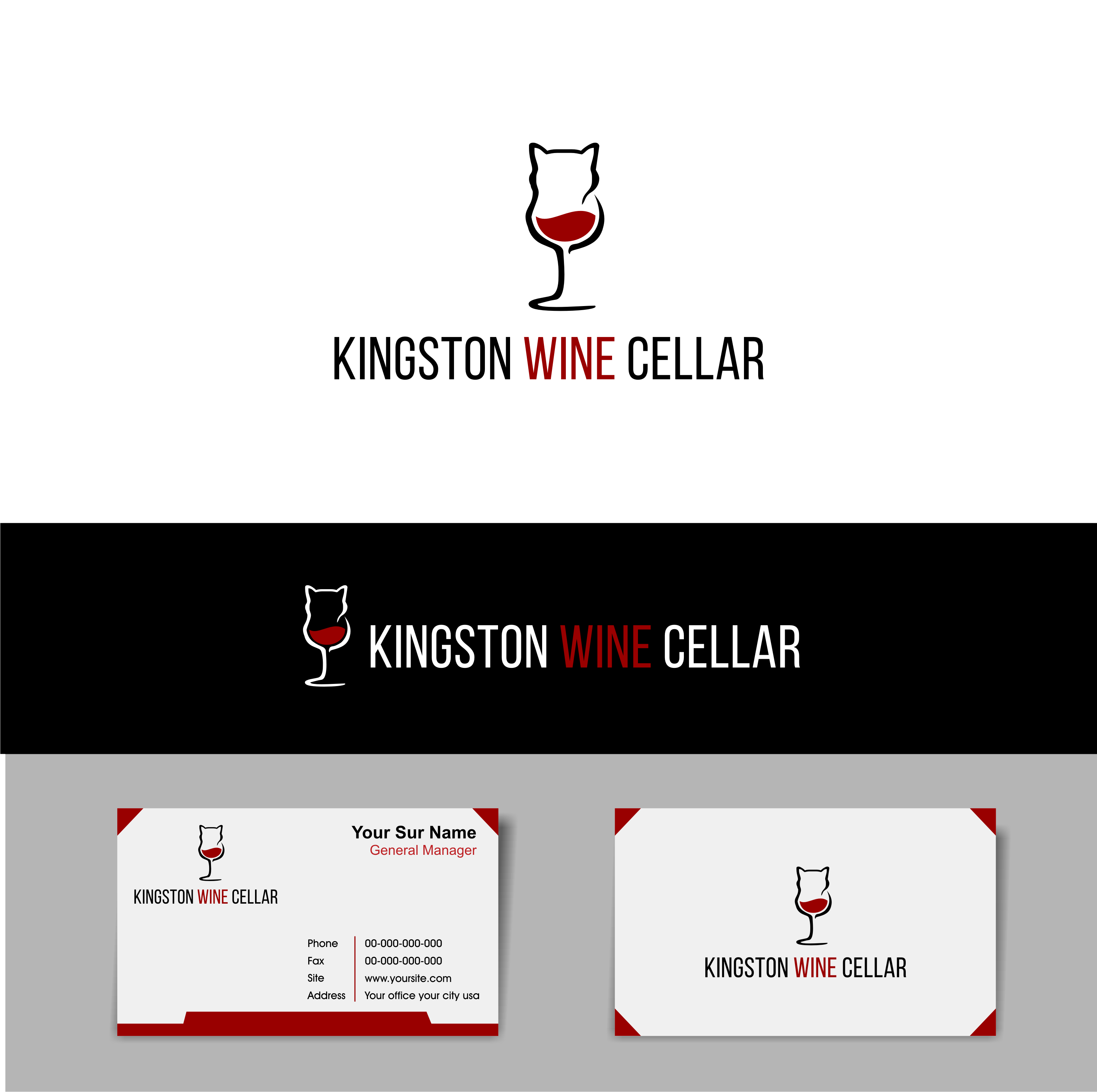 Logo Design by putritrisna 2 for Kingston Wine Cellar | Design #22958737