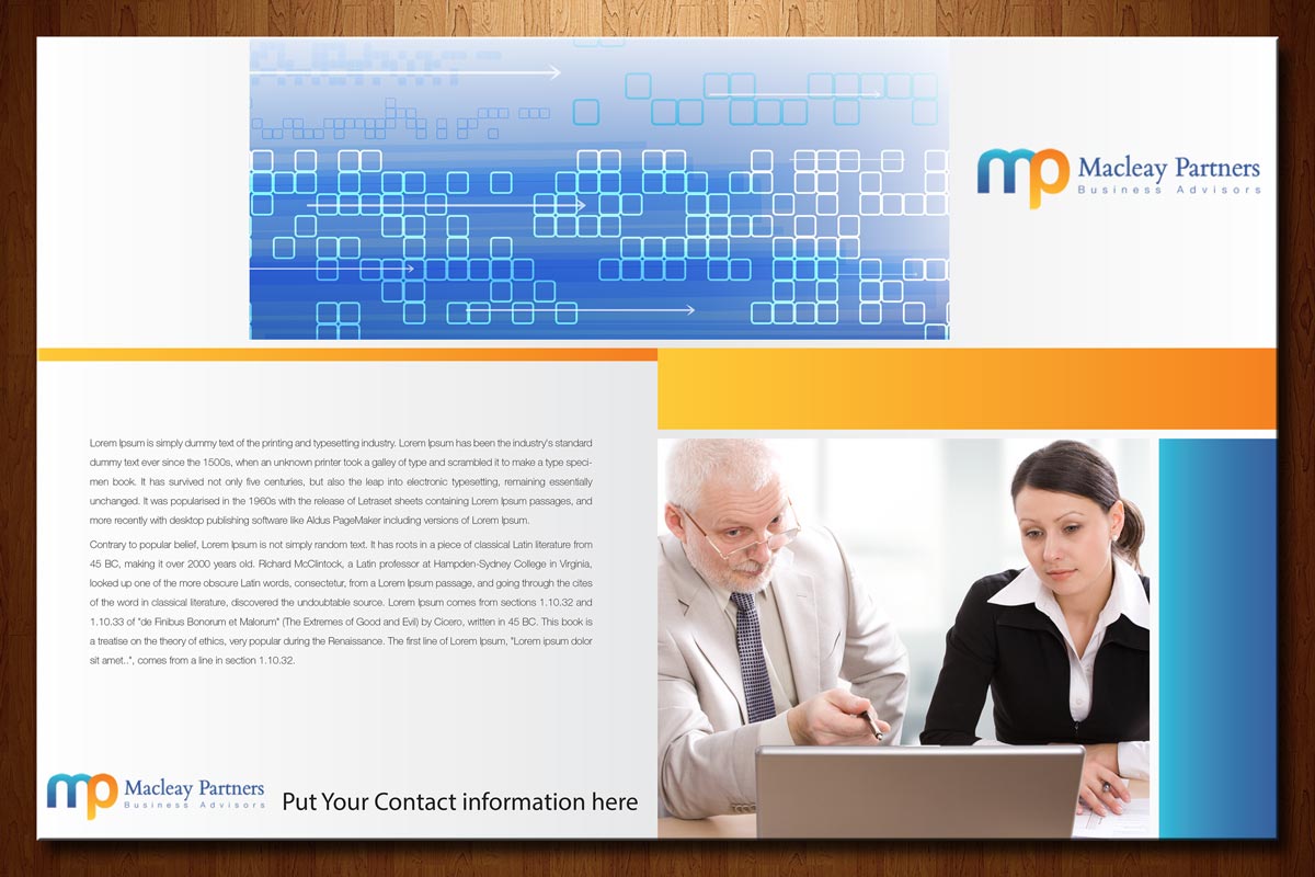 Brochure Design by theblueart for Macleay Partners | Design #2982691