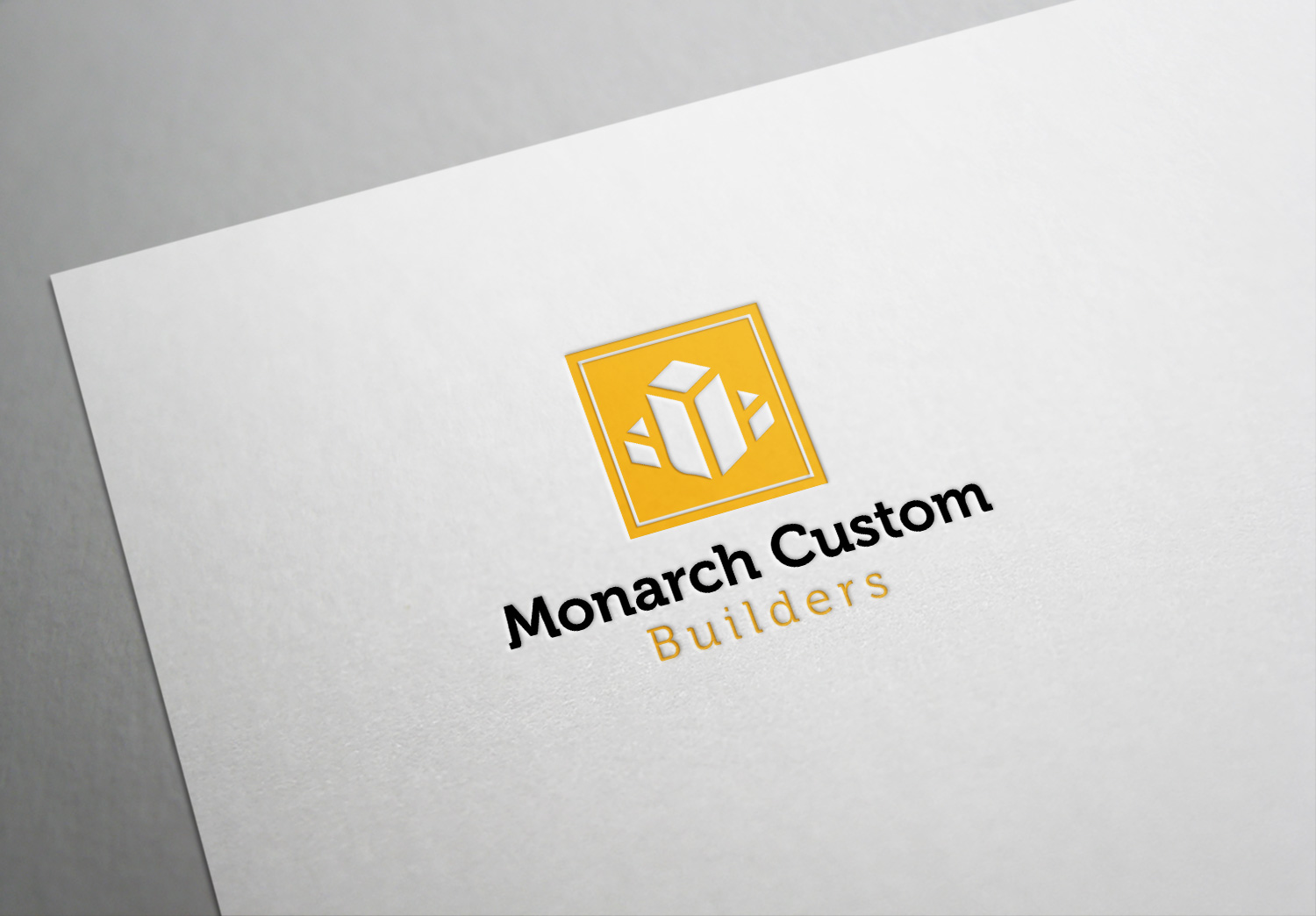 Logo Design by Deziners Zone for Monarch Custom Builders | Design #22900017