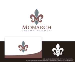 Diseño de Logo por alvinnavarra para Monarch Custom Builders | Diseño: #22897831