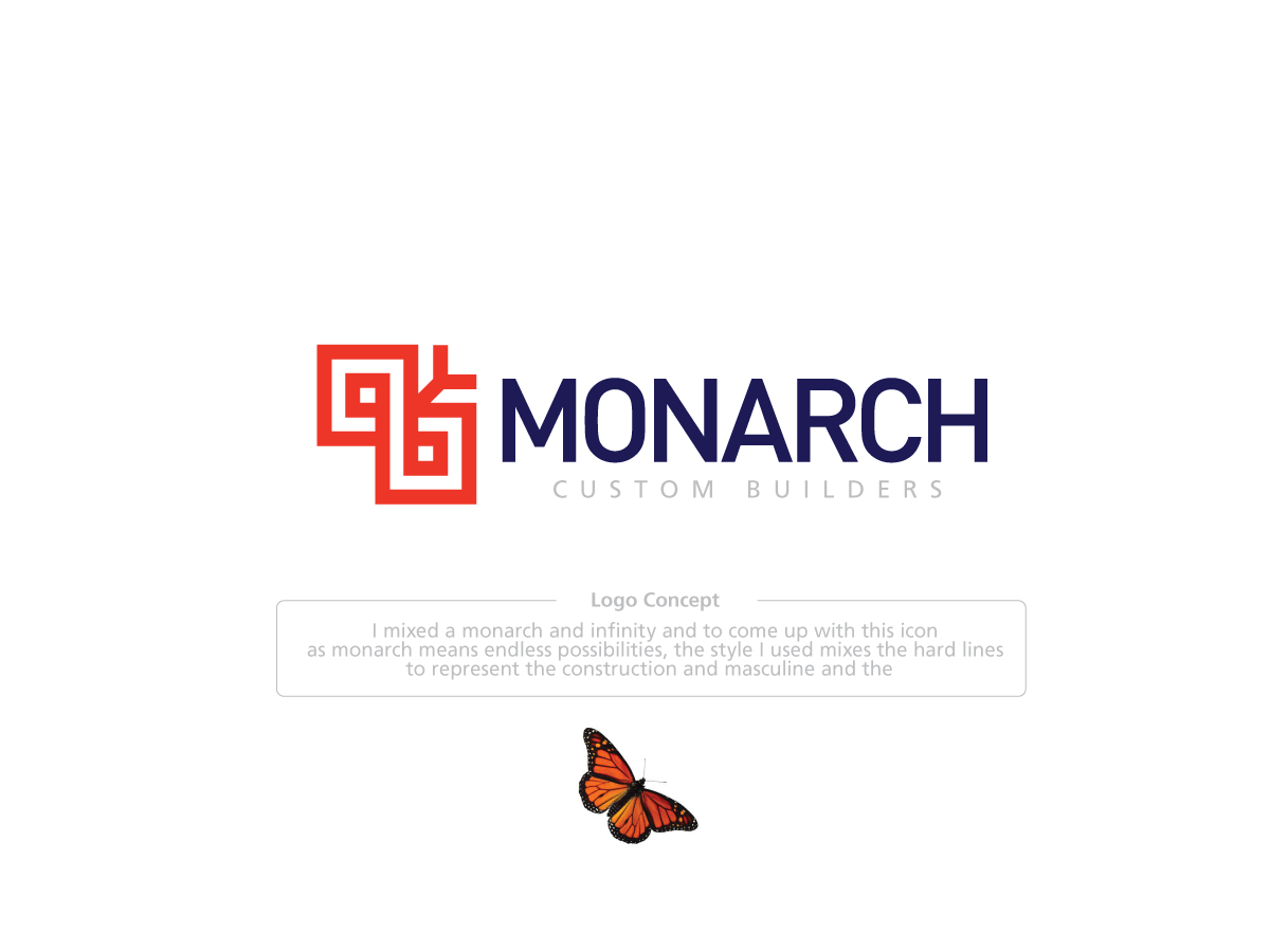 Diseño de Logo por Mosa Abo swelem para Monarch Custom Builders | Diseño #22897219