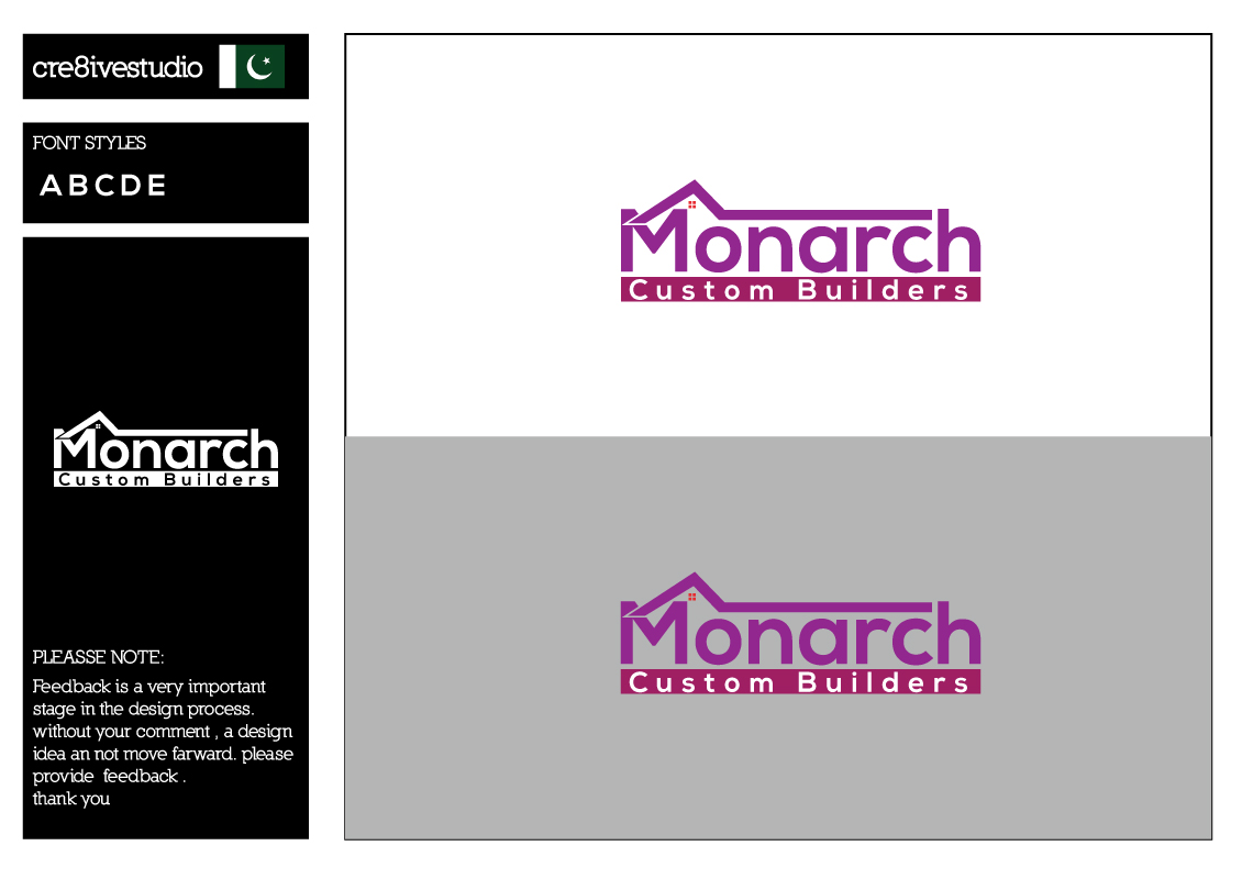 Design de Logo par cre8ivestudio pour Monarch Custom Builders | Design #22899518