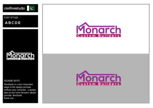 Logo-Design von cre8ivestudio für Monarch Custom Builders | Design #22899518